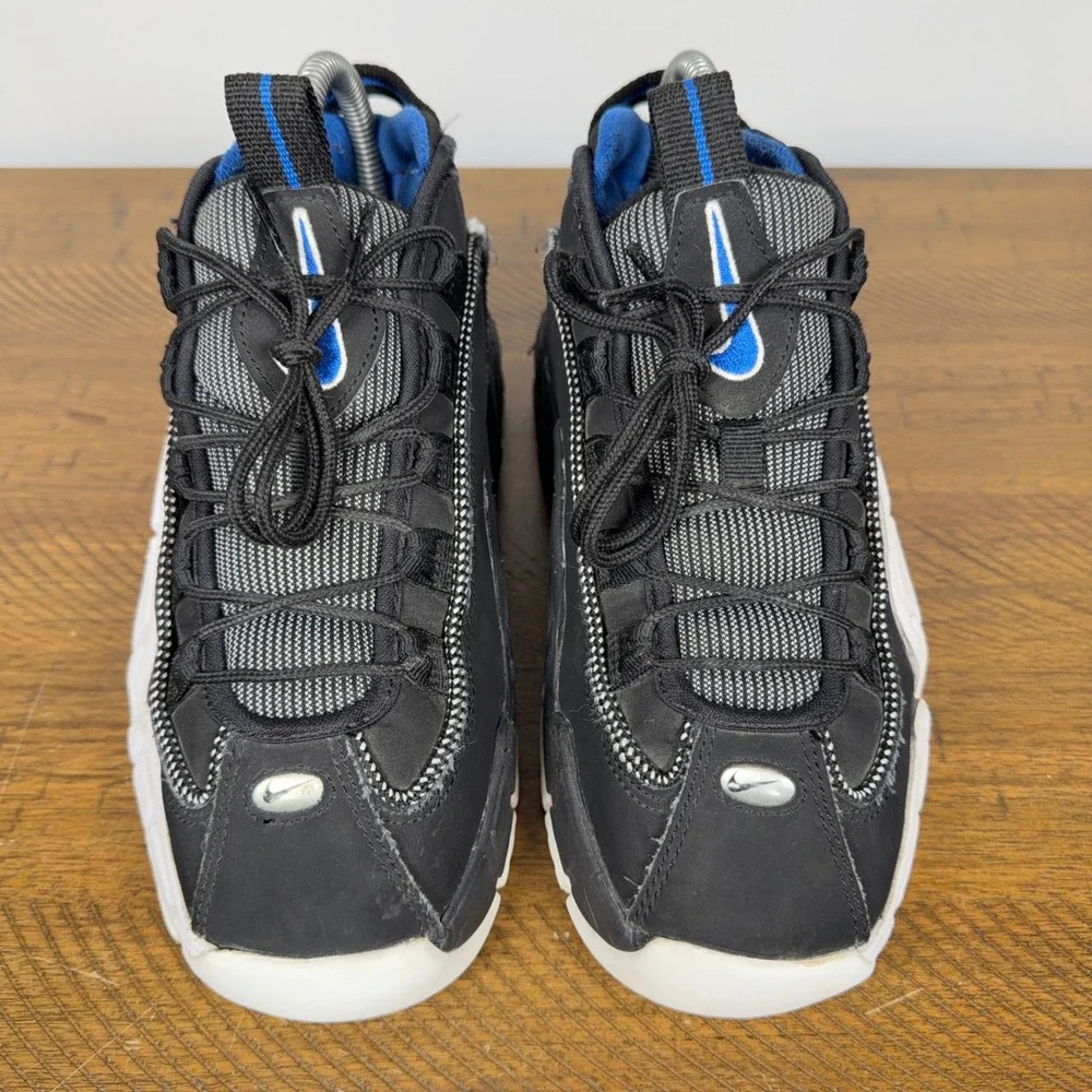 Nike Air Max Penny 1 Kids 4.5Y Black White Blue Orlando Basketball Sneakers